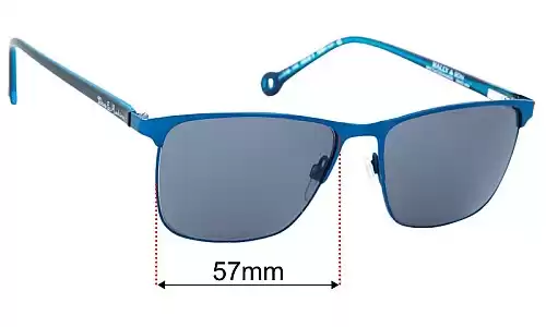 Sunglass Fix Lentes de Repuesto para Deus Ex Machina DEUS 3 - 57mm Wide Deus Ex Machina DEUS 3 Lentes de Repuesto 57mm wide