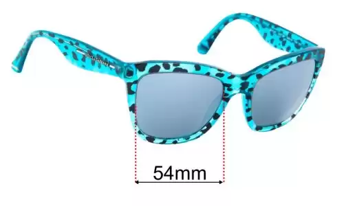 Sunglass Fix Lentes de Repuesto para Dolce & Gabbana DG4140 - 54mm Wide Dolce & Gabbana DG4140 Lentes de Repuesto 54mm wide
