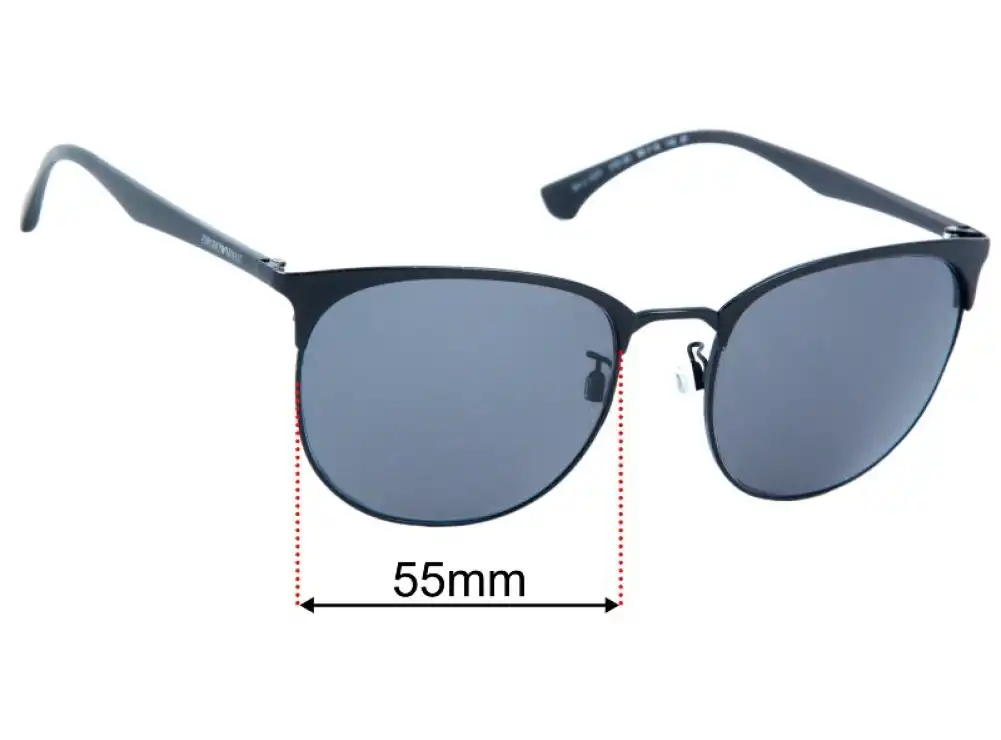 Sunglass Fix Lentes de Repuesto para Emporio Armani EA2122D - 56mm Wide Sunglass Fix Lentes de Repuesto para Emporio Armani EA2122D - 56mm Wide