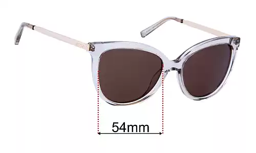 Sunglass Fix Lentes de Repuesto para Oroton Iris - 54mm Wide Oroton Iris Lentes de Repuesto 54mm wide