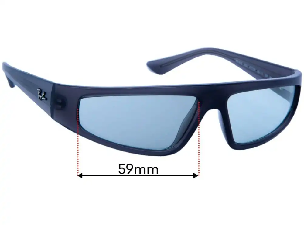 Sunglass Fix Lentes de Repuesto para Ray Ban RB4432 Izaz - 59mm Wide Sunglass Fix Lentes de Repuesto para Ray Ban RB4432 Izaz - 59mm Wide