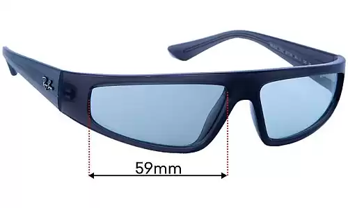 Sunglass Fix Lentes de Repuesto para Ray Ban RB4432 Izaz - 59mm Wide Ray Ban RB4432 Izaz Lentes de Repuesto 59mm wide