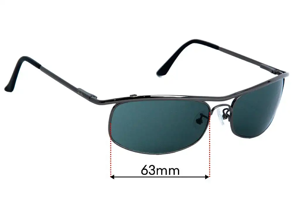 Sunglass Fix Lentes de Repuesto para Ray Ban RB8012 - 62mm Wide Sunglass Fix Lentes de Repuesto para Ray Ban RB8012 - 62mm Wide
