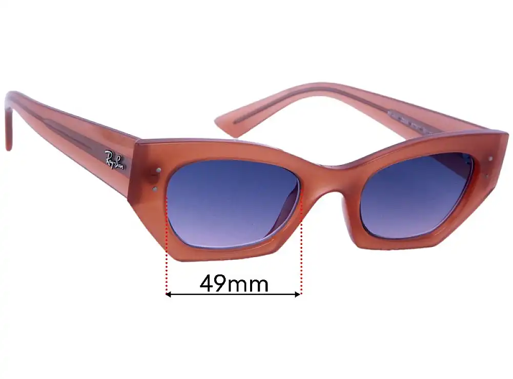 Sunglass Fix Lentes de Repuesto para Ray Ban RB4430 Zena - 49mm Wide Sunglass Fix Lentes de Repuesto para Ray Ban RB4430 Zena - 49mm Wide