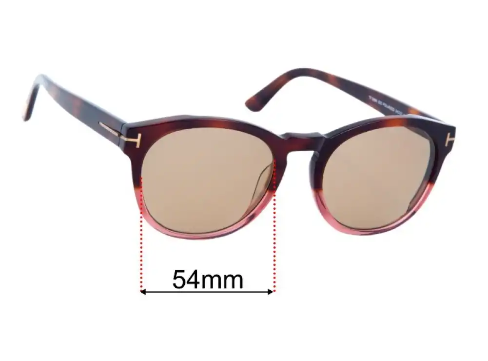 Sunglass Fix Lentes de Repuesto para Tom Ford TF590K - 54mm Wide Sunglass Fix Lentes de Repuesto para Tom Ford TF590K - 54mm Wide