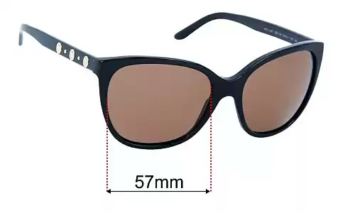 Sunglass Fix Lentes de Repuesto para Versace VE 4281 - 57mm Wide Versace VE 4281 Lentes de Repuesto 57mm wide