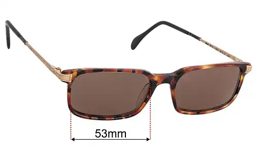 Sunglass Fix Replacement Lenses for Joop Mod 8215 53mm Joop Mod 8215 Replacement Lenses 53mm wide