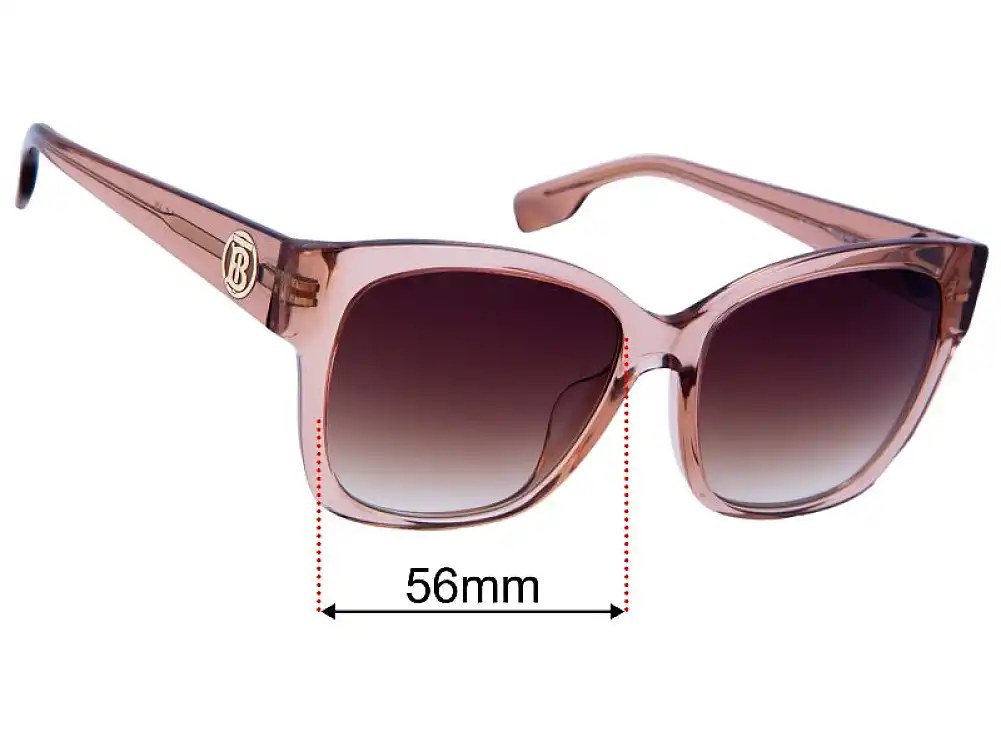 Sunglass Fix Lentes de Repuesto para Burberry B 4345-F - 56mm Wide Sunglass Fix Lentes de Repuesto para Burberry B 4345-F - 56mm Wide