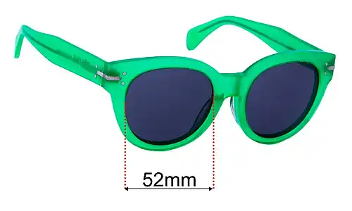 Sunglass Fix Lentes de Repuesto para Celine CL 41047 - 52mm Wide Celine CL 41047 Lentes de Repuesto 52mm wide