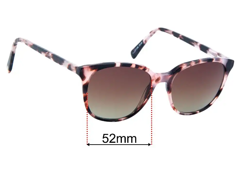 Sunglass Fix Lentes de Repuesto para Country Road CR 64 - 52mm Wide Sunglass Fix Lentes de Repuesto para Country Road CR 64 - 52mm Wide