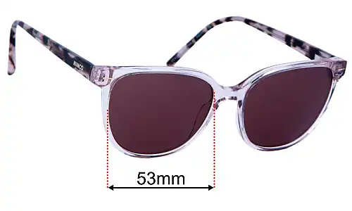 Sunglass Fix Lentes de Repuesto para Mimco 03 - 53mm Wide Mimco 03 Lentes de Repuesto 53mm wide
