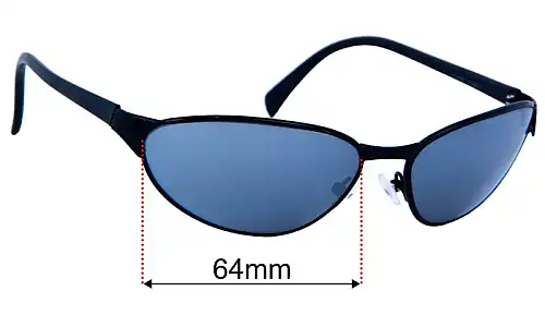 Sunglass Fix Lentes de Repuesto para Ray-Ban RB3102 Predator - 64mm Wide Ray-Ban RB3102 Predator Lentes de Repuesto 64mm wide