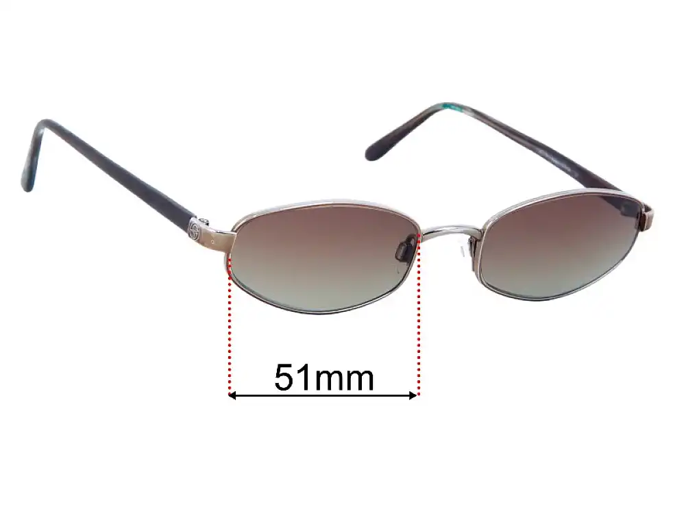 Sunglass Fix Lentes de Repuesto para Sergio Tacchini ST 1071-S - 51mm Wide Sunglass Fix Lentes de Repuesto para Sergio Tacchini ST 1071-S - 51mm Wide