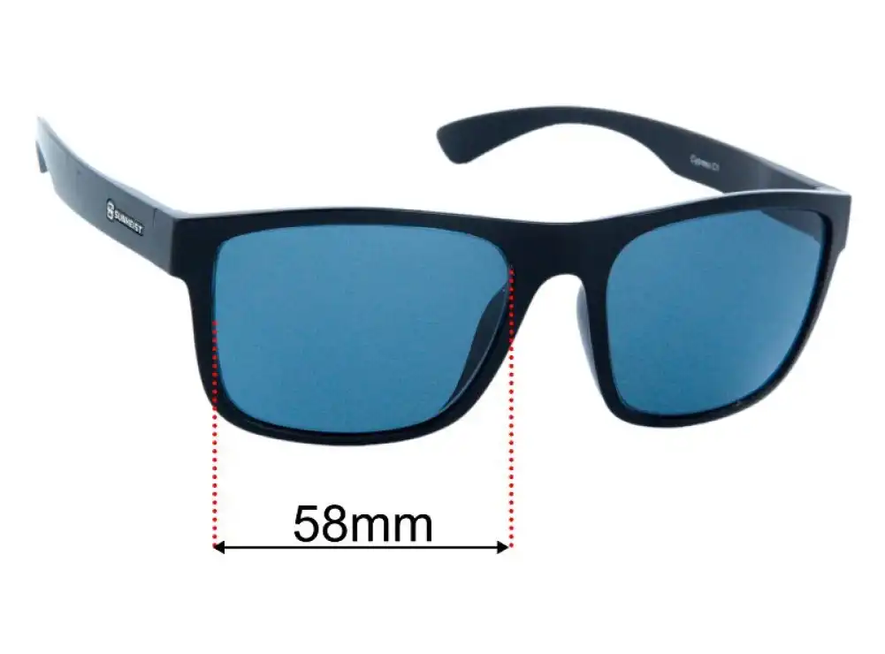 Sunglass Fix Lentes de Repuesto para Sunheist Cypress - 58mm Wide Sunglass Fix Lentes de Repuesto para Sunheist Cypress - 58mm Wide