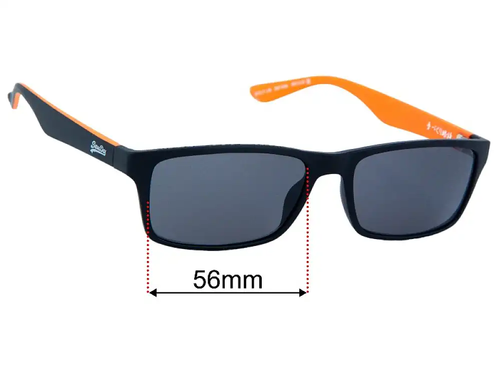 Sunglass Fix Lentes de Repuesto para Superdry SDO Keijo - 56mm Wide Sunglass Fix Lentes de Repuesto para Superdry SDO Keijo - 56mm Wide