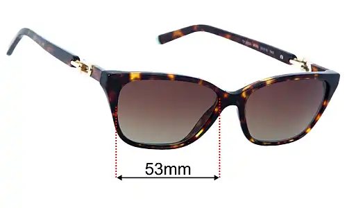 Sunglass Fix Lentes de Repuesto para Tiffany & Co TF 2229 - 53mm Wide Tiffany & Co TF 2229 Lentes de Repuesto 53mm wide