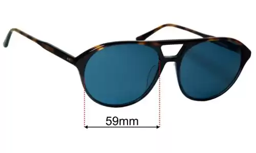 Sunglass Fix Replacement Lenses for Bailey Nelson Cindy - 59mm Wide Replacement Lenses for Bailey Nelson Cindy - 59mm Wide