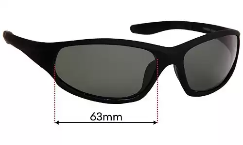 Sunglass Fix Lentes de Repuesto para Cancer Council Taree - 63mm Wide Cancer Council Taree Lentes de Repuesto 63mm wide