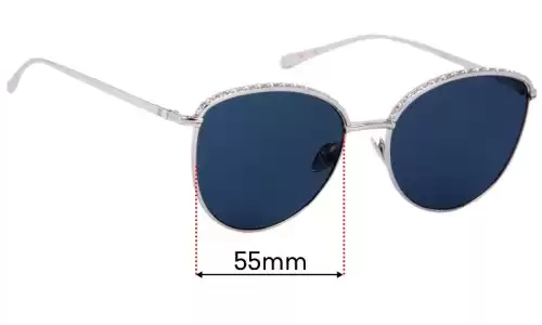 Sunglass Fix Lentes de Repuesto para Chanel Pantos - 55mm Wide Chanel Pantos Lentes de Repuesto 55mm wide