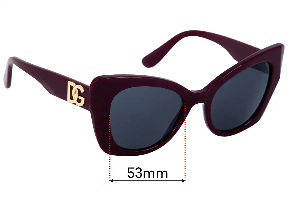 Sunglass Fix Lentes de Repuesto para Dolce & Gabbana DG4405 - 53mm Wide Sunglass Fix Lentes de Repuesto para Dolce & Gabbana DG4405 - 53mm Wide