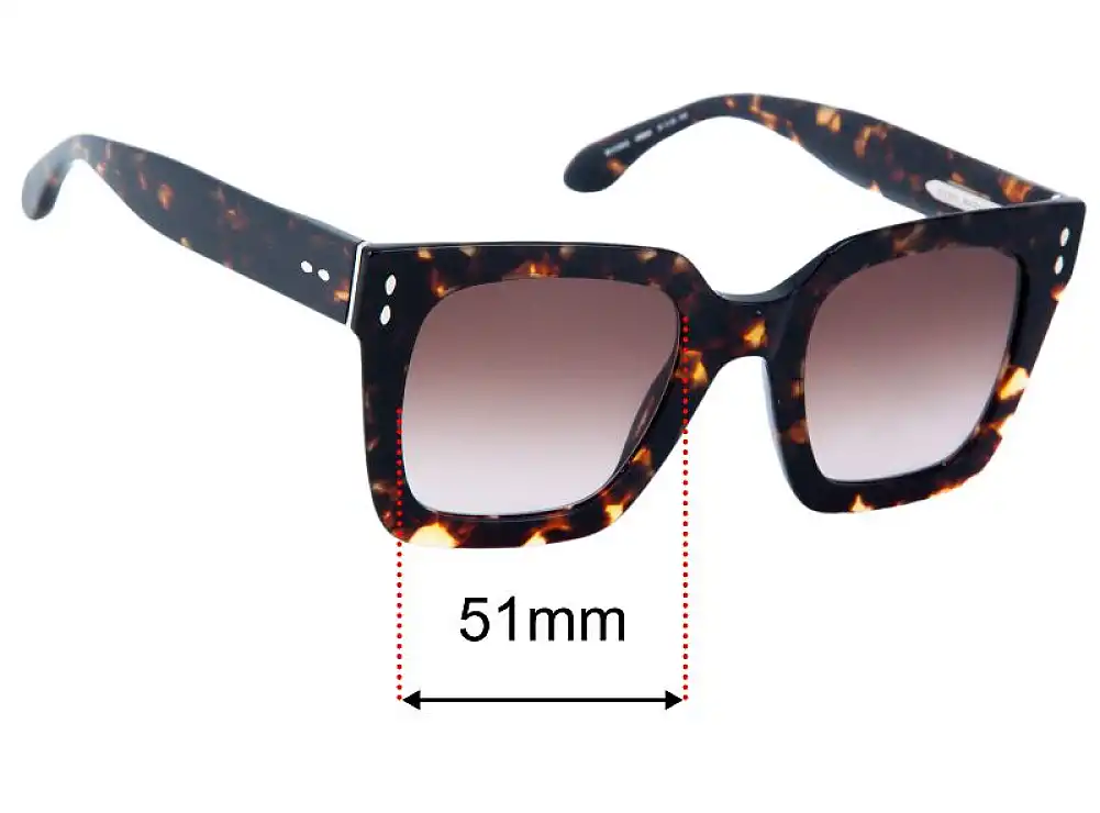 Sunglass Fix Lentes de Repuesto para Isabel Marant IM0104/S - 51mm Wide Sunglass Fix Lentes de Repuesto para Isabel Marant IM0104/S - 51mm Wide
