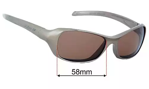 Sunglass Fix Lentes de Repuesto para Julbo Dolgan L - 58mm Wide Julbo Dolgan L Lentes de Repuesto 58mm wide