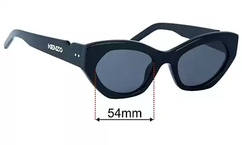 Sunglass Fix Lentes de Repuesto para Kenzo KZ401231 - 54mm Wide Kenzo KZ401231 Lentes de Repuesto 54mm wide