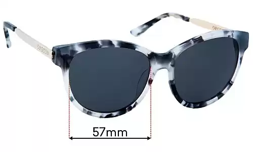 Sunglass Fix Lentes de Repuesto para Oroton Evelyn - 57mm Wide Oroton Evelyn Lentes de Repuesto 57mm wide