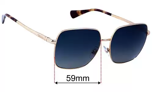 Sunglass Fix Lentes de Repuesto para Polo RA 4142 - 59mm Wide Polo RA 4142 Lentes de Repuesto 59mm wide