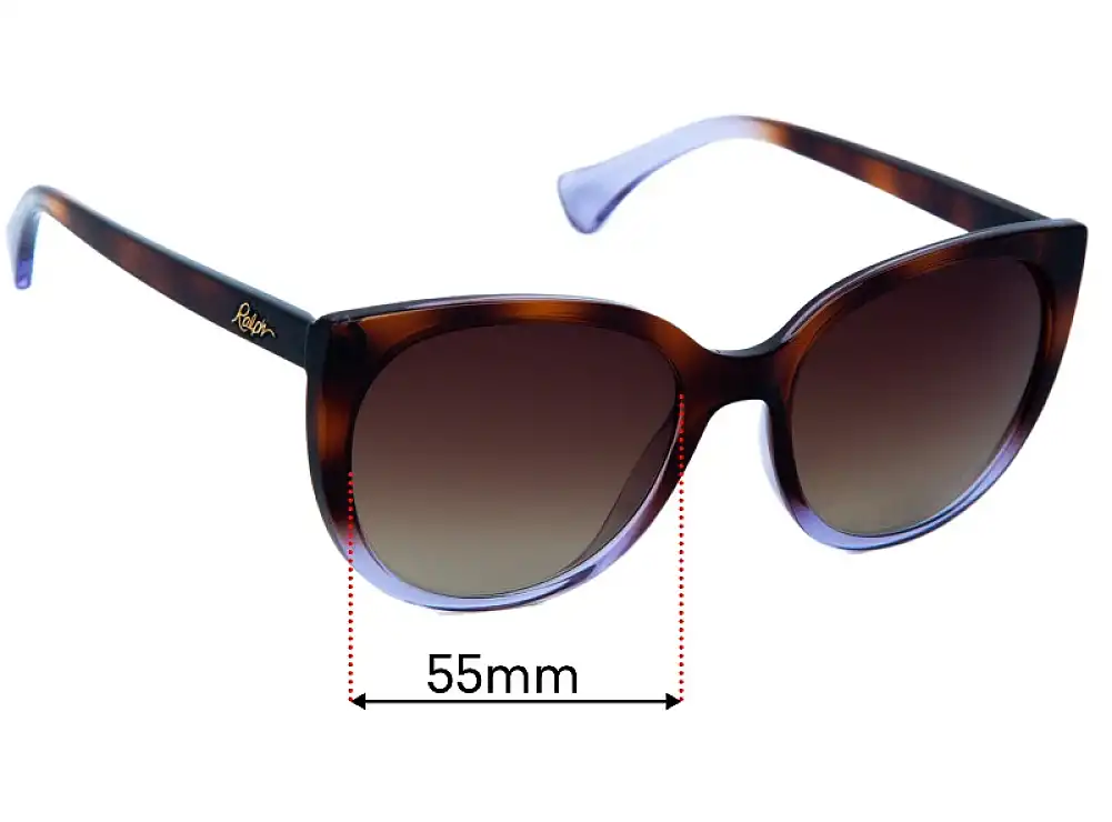 Sunglass Fix Lentes de Repuesto para Ralph Lauren RA 5249 - 55mm Wide Sunglass Fix Lentes de Repuesto para Ralph Lauren RA 5249 - 55mm Wide