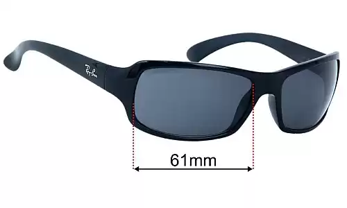 Sunglass Fix Lentes de Repuesto para Ray Ban RB4075 - 61mm Wide Ray Ban RB4075 Lentes de Repuesto 61mm wide
