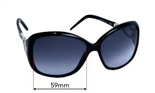 Sunglass Fix Lentes de Repuesto para Roberto Cavalli Gardenia 520S - 59mm Wide Roberto Cavalli Gardenia 520S Lentes de Repuesto 59mm wide