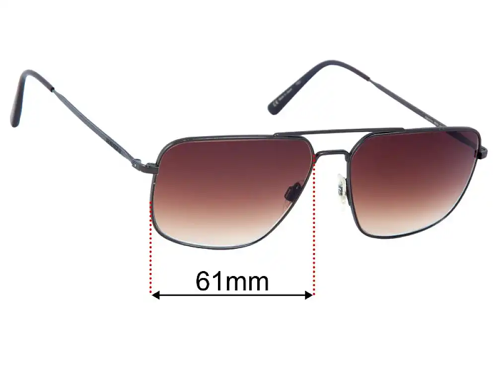 Sunglass Fix Lentes de Repuesto para Serengeti 8829 Agostino - 61mm Wide Sunglass Fix Lentes de Repuesto para Serengeti 8829 Agostino - 61mm Wide