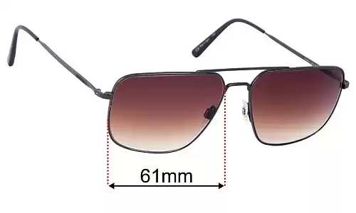 Sunglass Fix Lentes de Repuesto para Serengeti 8829 Agostino - 61mm Wide Serengeti 8829 Agostino Lentes de Repuesto 61mm wide