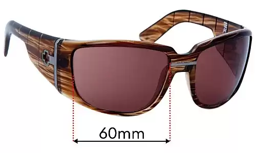 Sunglass Fix Lentes de Repuesto para Spy Optic Bronsen - 60mm Wide Spy Optic Bronsen Lentes de Repuesto 60mm wide