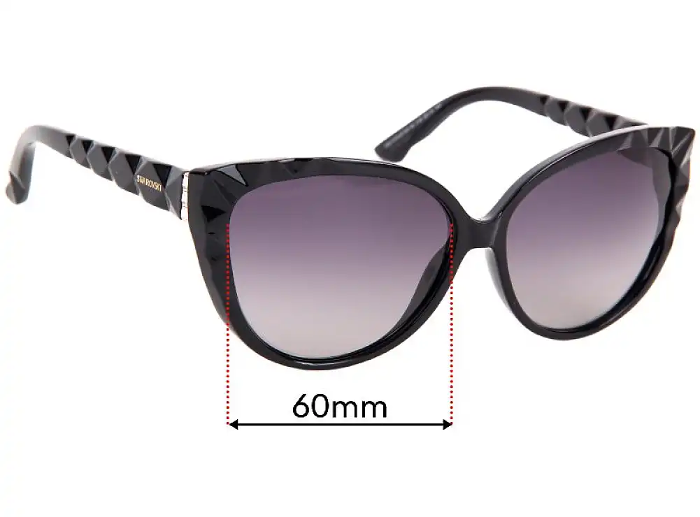 Sunglass Fix Lentes de Repuesto para Swarovski Delicious SW59 - 60mm Wide Sunglass Fix Lentes de Repuesto para Swarovski Delicious SW59 - 60mm Wide