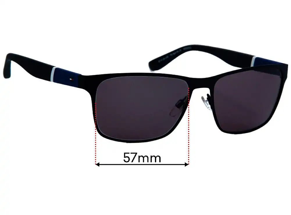 Sunglass Fix Lentes de Repuesto para Tommy Hilfiger TH Sun Rx 25 - 57mm Wide Sunglass Fix Lentes de Repuesto para Tommy Hilfiger TH Sun Rx 25 - 57mm Wide