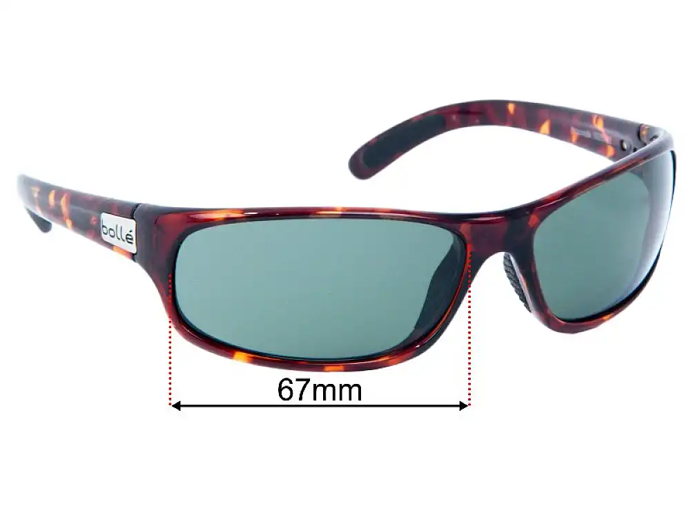 Sunglass Fix Lentes de Repuesto para Bolle Anaconda 11672 - 67mm Wide Sunglass Fix Lentes de Repuesto para Bolle Anaconda 11672 - 67mm Wide