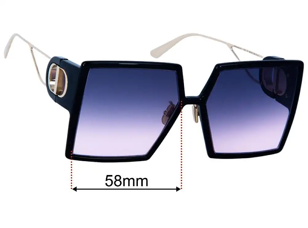 Sunglass Fix Lentes de Repuesto para Christian Dior 30 Montaigne SU - 58mm Wide Sunglass Fix Lentes de Repuesto para Christian Dior 30 Montaigne SU - 58mm Wide