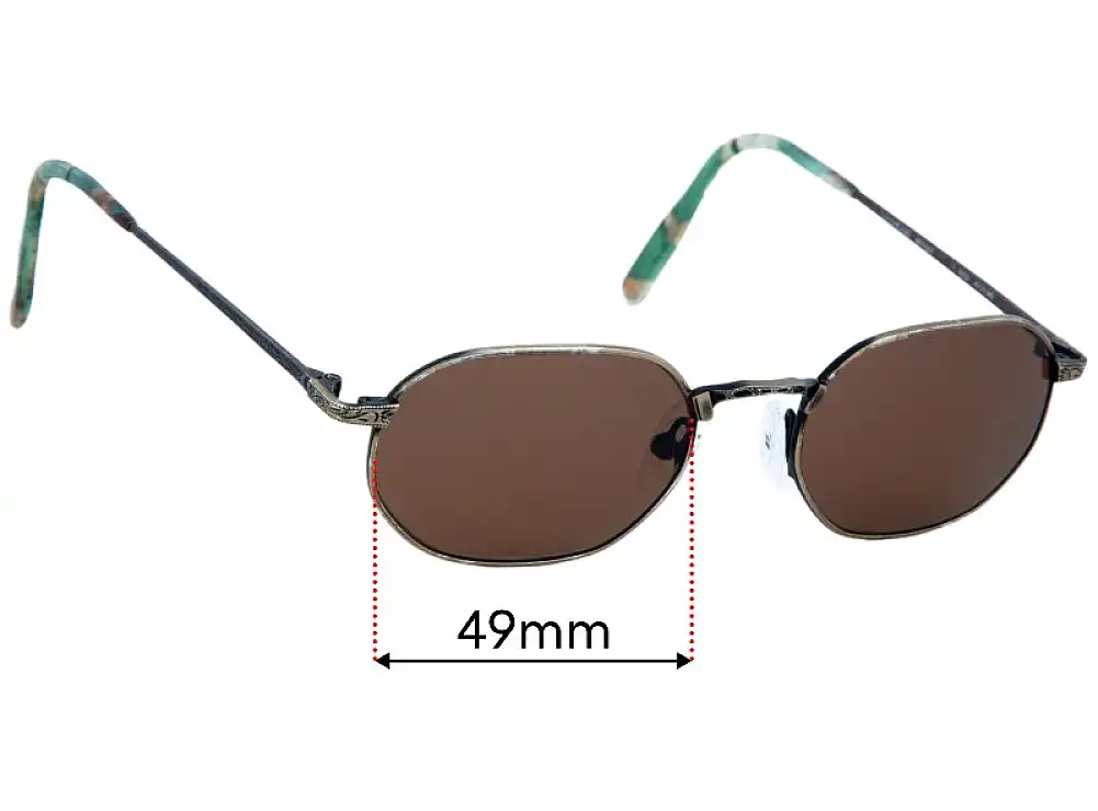 Sunglass Fix Lentes de Repuesto para Dakota Smith Antique - 49mm Wide Sunglass Fix Lentes de Repuesto para Dakota Smith Antique - 49mm Wide