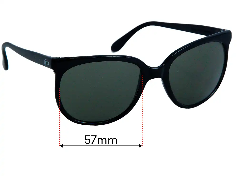 Sunglass Fix Lentes de Repuesto para Ray Ban Cats - 57mm Wide Sunglass Fix Lentes de Repuesto para Ray Ban Cats - 57mm Wide