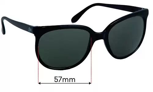 Sunglass Fix Lentes de Repuesto para Ray Ban Cats - 57mm Wide Ray Ban Cats Lentes de Repuesto 57mm wide