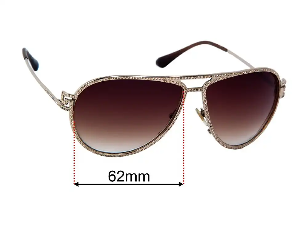 Sunglass Fix Lentes de Repuesto para Versace MOD 2171-B - 62mm Wide Sunglass Fix Lentes de Repuesto para Versace MOD 2171-B - 62mm Wide