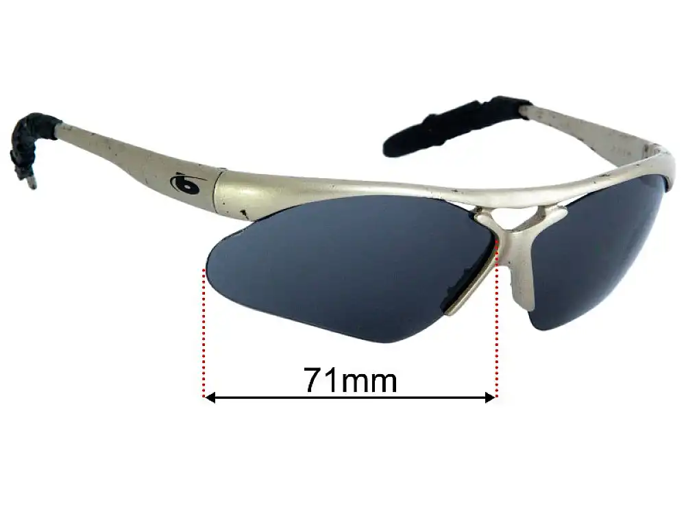 Sunglass Fix Lentes de Repuesto para Bolle Parole - 71mm Wide Sunglass Fix Lentes de Repuesto para Bolle Parole - 71mm Wide