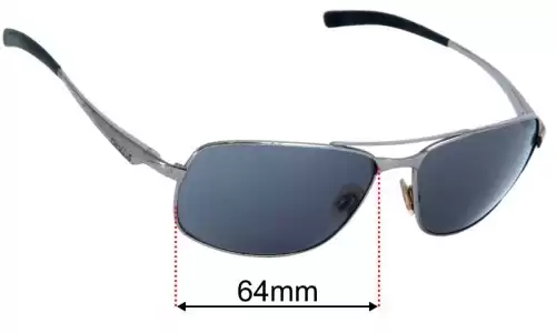 Sunglass Fix Lentes de Repuesto para Bolle Skylar - 64mm Wide Bolle Skylar Lentes de Repuesto 64mm wide