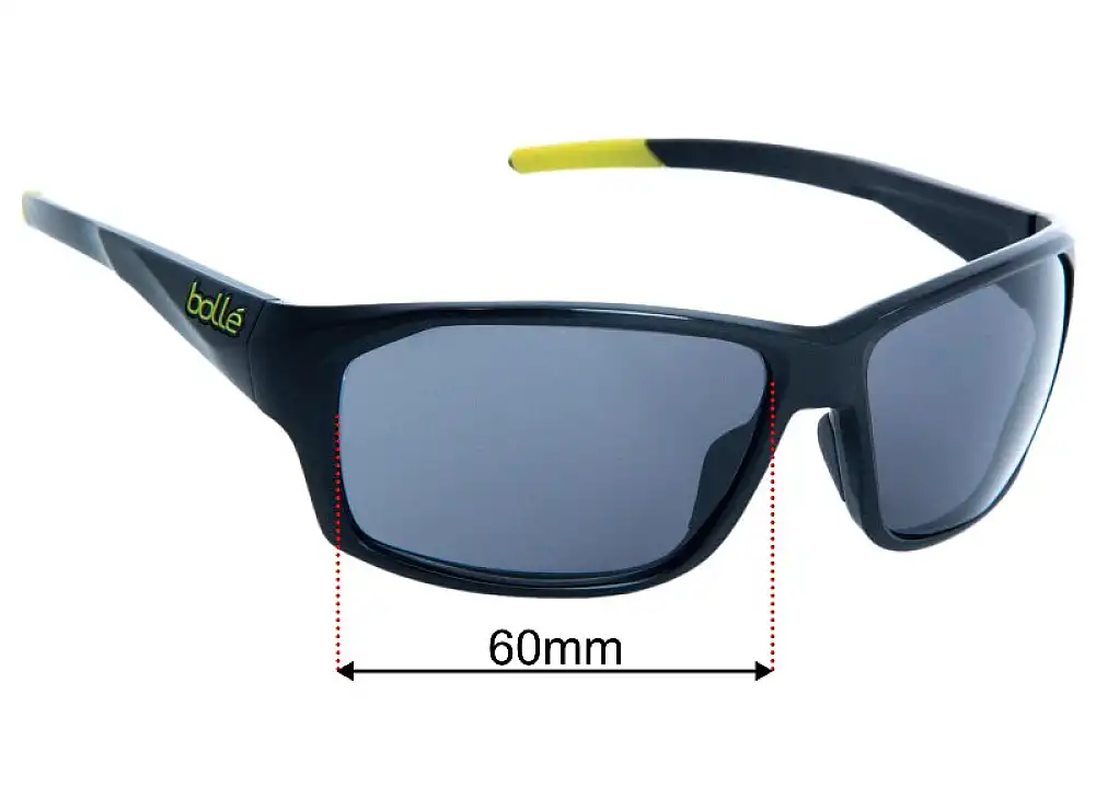 Sunglass Fix Lentes de Repuesto para Bolle Fenix - 61mm Wide Sunglass Fix Lentes de Repuesto para Bolle Fenix - 61mm Wide