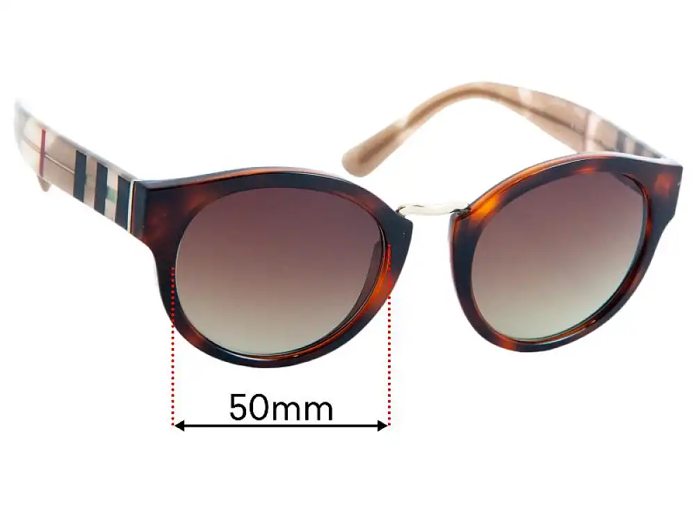 Sunglass Fix Lentes de Repuesto para Burberry B 4227 - 50mm Wide Sunglass Fix Lentes de Repuesto para Burberry B 4227 - 50mm Wide