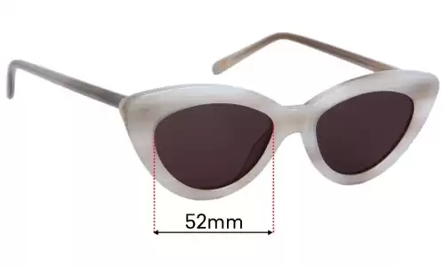 Sunglass Fix Lentes de Repuesto para Luv Lou Harley - 52mm Wide Luv Lou Harley Lentes de Repuesto 52mm wide