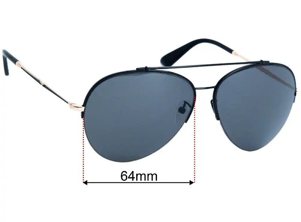 Sunglass Fix Lentes de Repuesto para Police S8909G - 64mm Wide Sunglass Fix Lentes de Repuesto para Police S8909G - 64mm Wide