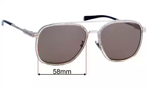 Sunglass Fix Lentes de Repuesto para Police SPL-C49 - 58mm Wide Police SPL-C49 Lentes de Repuesto 58mm wide